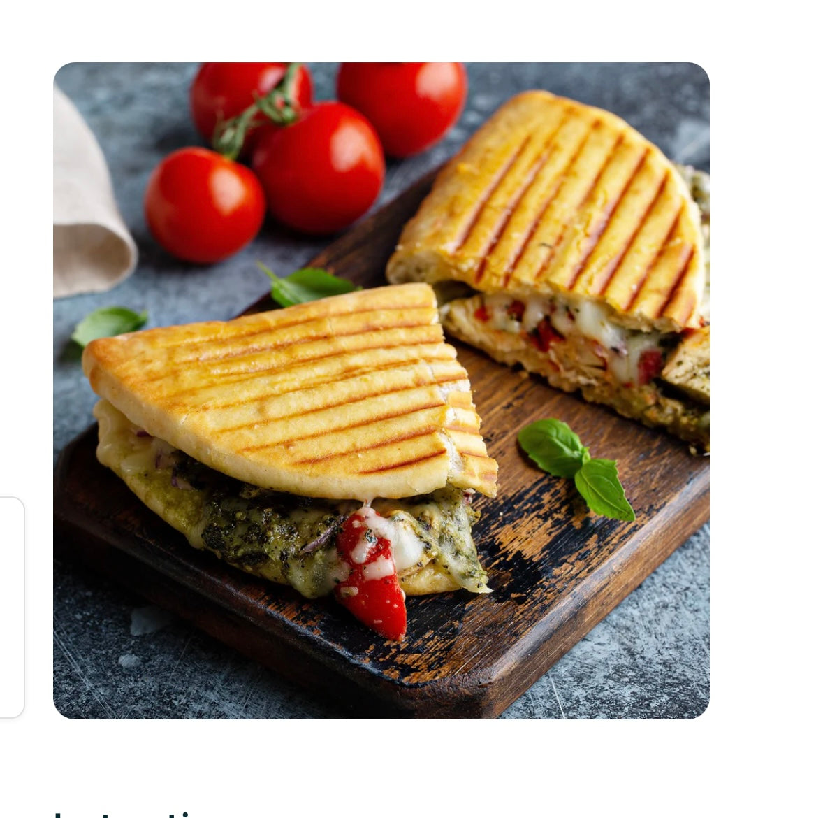 PANINI HOT DRINK AND CRISPS